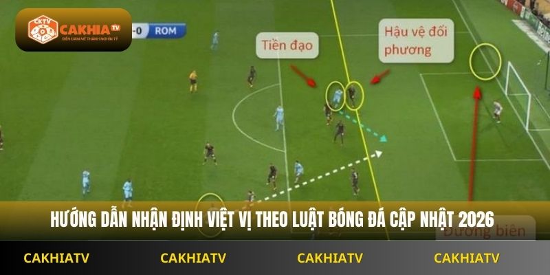Hướng dẫn nhận định việt vị theo luật bóng đá cập nhật 2026
