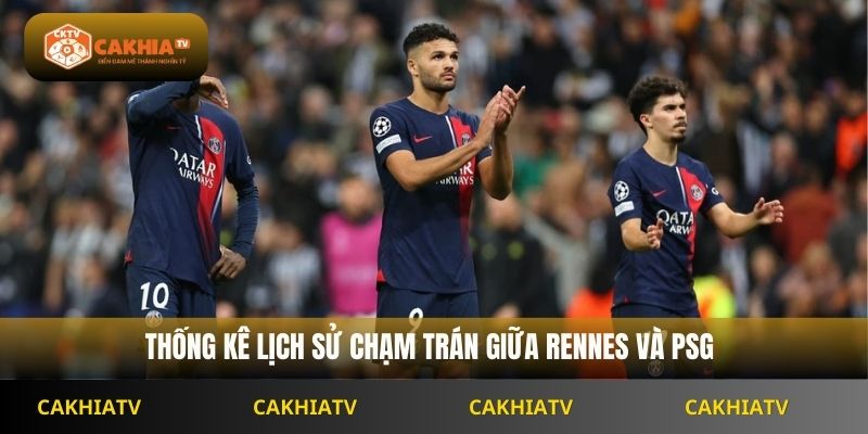 Thống kê lịch sử chạm trán giữa Rennes và PSG